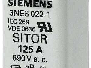 Cartucho de fusibles SITOR, con contactos de cuchi (3NE1022-0)