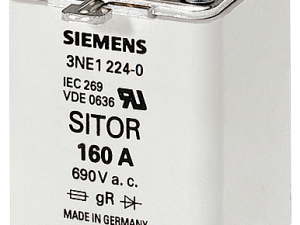 Cartucho de fusibles SITOR, con contactos de cuchi (3NE1227-0)