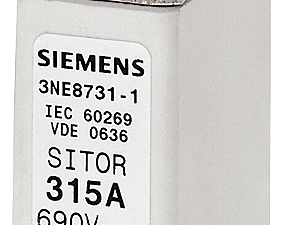 Cartucho de fusibles SITOR, con lengüetas para ato (3NE8702-1)