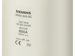 Cartucho de fusibles SITOR, con contactos de cuchi (3NE5627-0C)