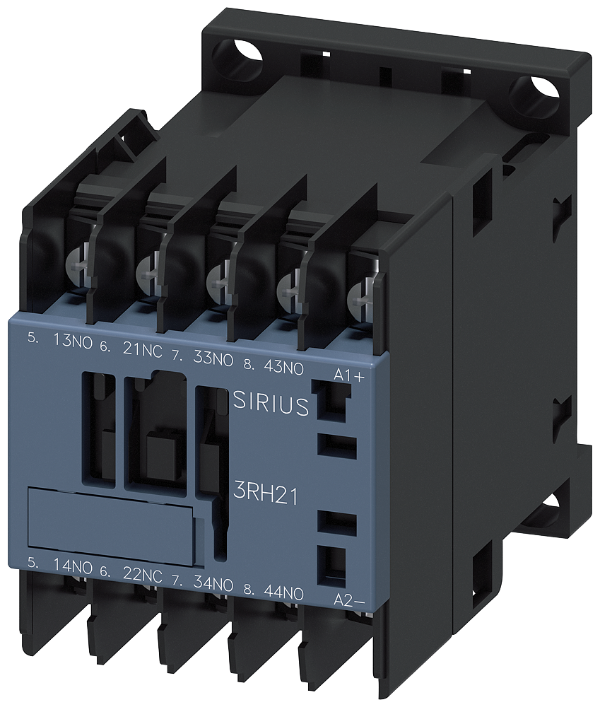 contactor auxiliar, 3 NA + 1 NC, DC 24 V, Tamaño S (3RH2131-4BB40)