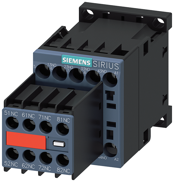 contactor auxiliar, 4 NA + 4 NC, AC 230V, 50/60 Hz (3RH2244-1AP00)