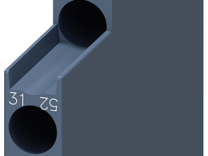 Bloque de contactos auxiliares lateral, 1 NA + 1 N (3RH2921-1DA11)