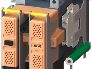 contactor, Tamaño 4, 2 polos, DC-3 y 5, 75A con 75 (3TC4817-0LF4)