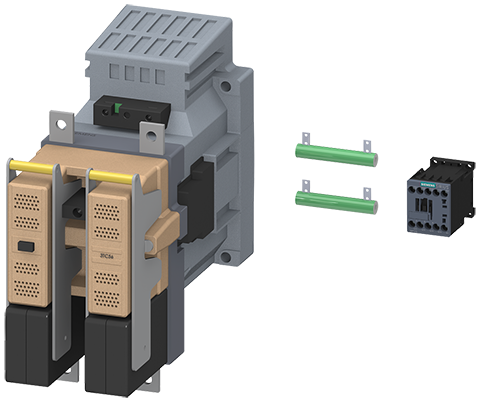 contactor, tamaño 12, 2 polos, DC-3 y 5, 400 A con (3TC5617-0LJ8)