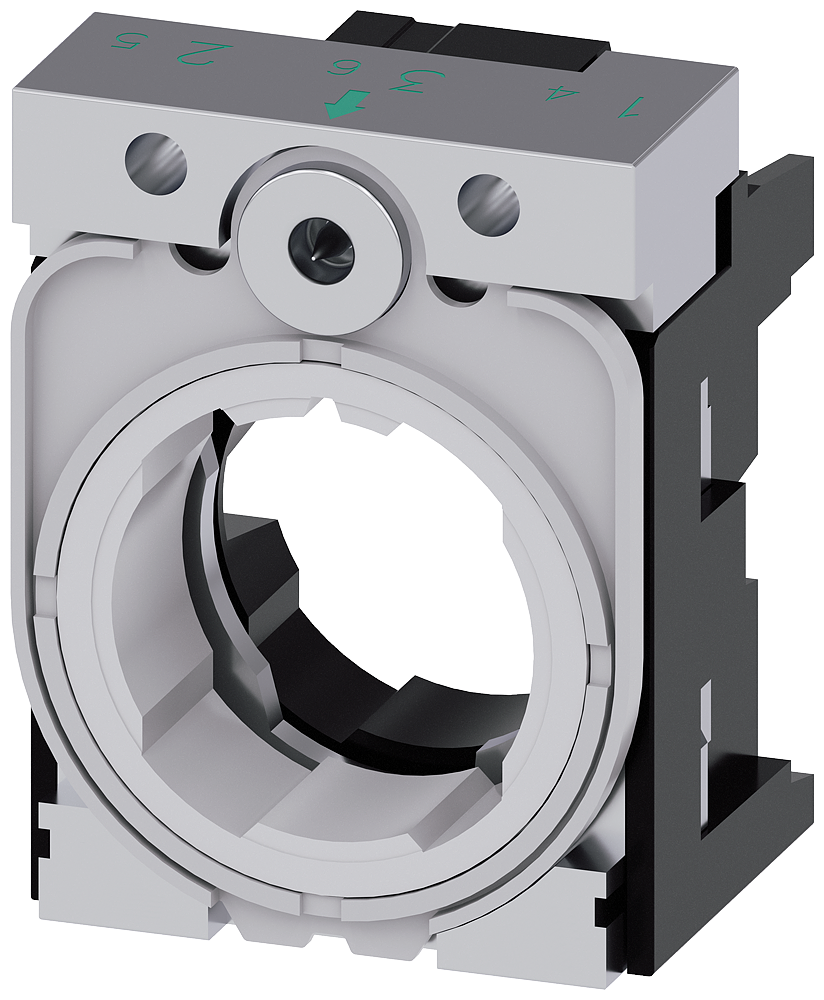 soporte para 3 módulos, metal, pedido mínimo 5 ud. (3SU1550-0AA10-0AA0)