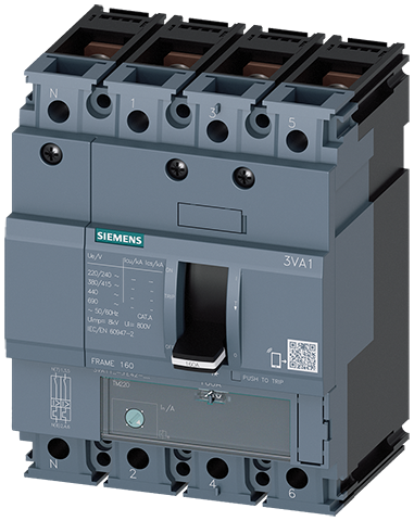 Interruptor automático 3VA1 IEC Frame 160 Clase de (3VA1112-4GE42-0AA0)