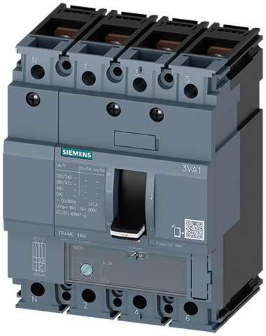 Interruptor automático 3VA1 IEC Frame 160 Clase de (3VA1140-4EE42-0AA0)