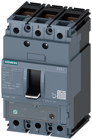 Interruptor automático 3VA1 IEC Frame 160 Clase de (3VA1140-6EF32-0AA0)