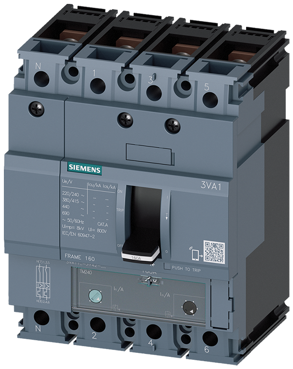 Interruptor automático 3VA1 IEC Frame 160 Clase de (3VA1132-3GF42-0AA0)