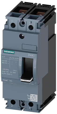 Interruptor automático 3VA1 IEC Frame 160 Clase de (3VA1116-3ED22-0AA0)