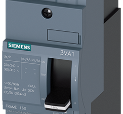 Interruptor automático 3VA1 IEC Frame 160 Clase de (3VA1116-3ED26-0AA0)