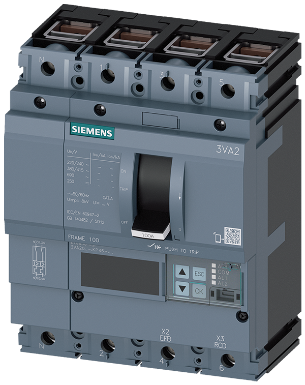 Interruptor automático 3VA2 IEC Frame 100 Clase de (3VA2040-7KP46-0AA0)