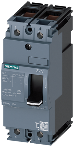 Interruptor automático 3VA1 IEC Frame 160 Clase de (3VA1163-5ED26-0AA0)