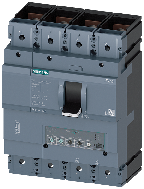 Interruptor automático 3VA2 IEC Frame 400 Clase de (3VA2325-7HN42-0AA0)