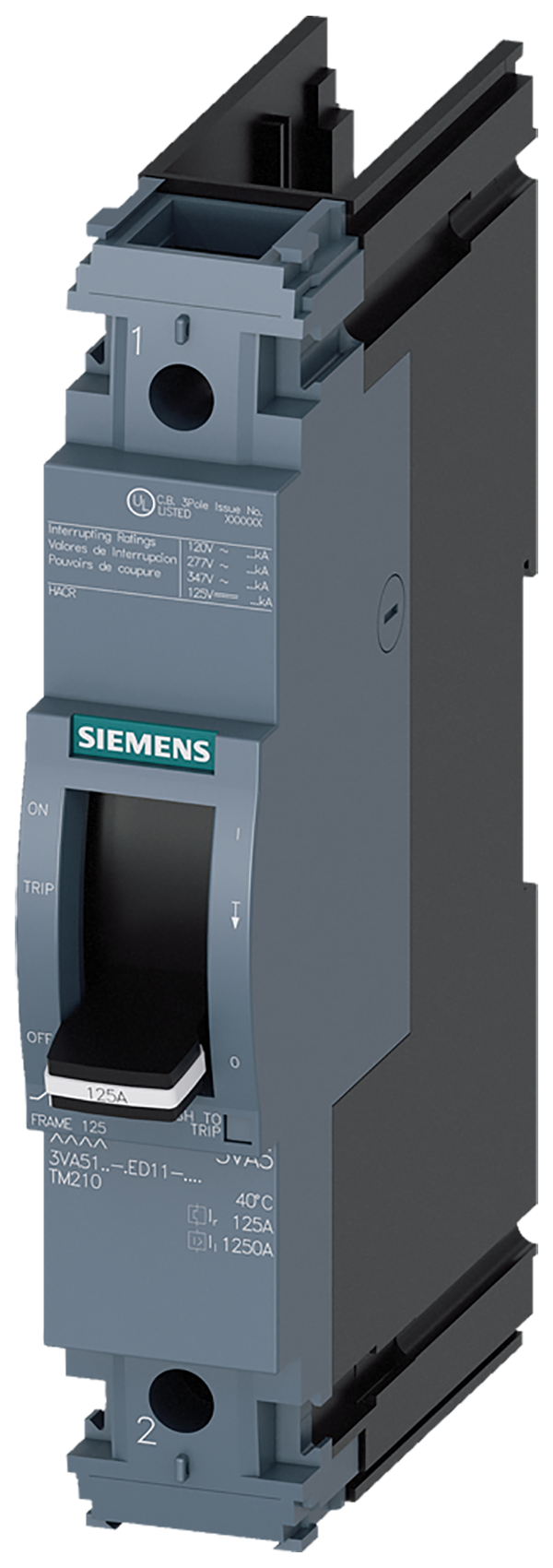 Interruptor automático 3VA5 UL Frame 125 Clase de (3VA5150-5ED11-0AA0)