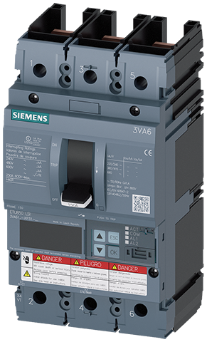 Interruptor automático 3VA6 UL bastidor 150 Clase (3VA6115-8KP31-0AA0)