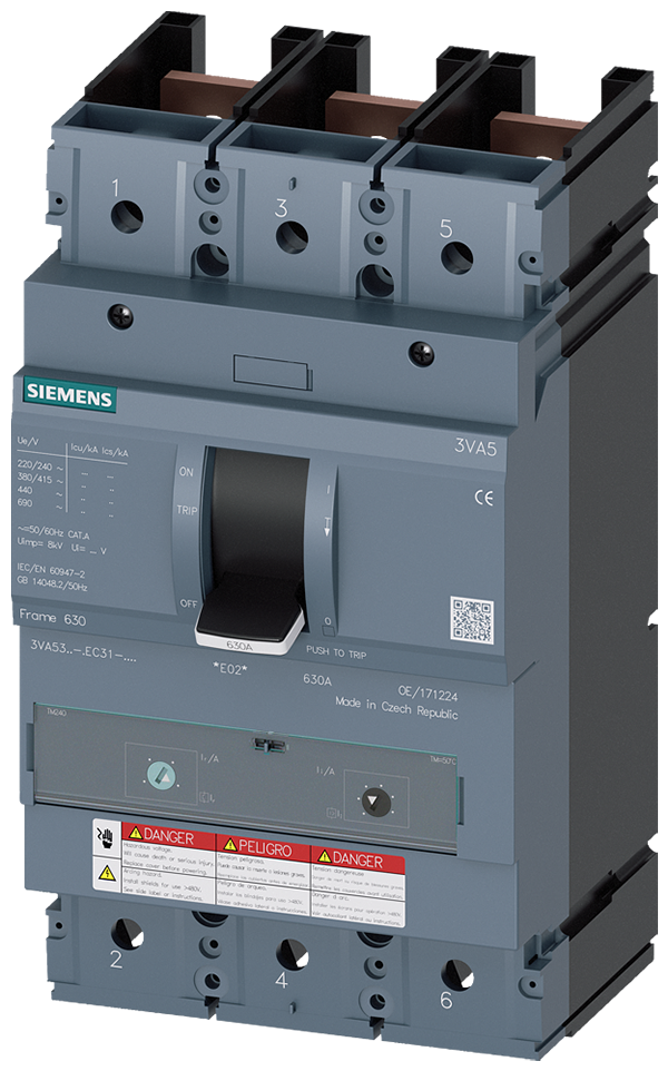 Interruptor automático 3VA5 UL tamaño 400 Clase de (3VA5320-7EC31-0AA0)