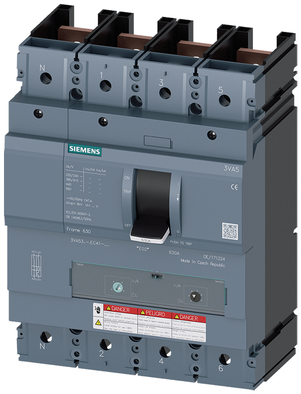 Interruptor automático 3VA5 UL tamaño 400 Clase de (3VA5322-7EF41-0AA0)