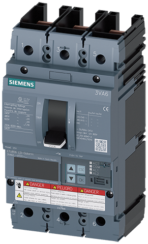 Interruptor automático 3VA6 UL bastidor 250 Clase (3VA6225-6KT31-0AA0)