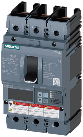 Interruptor automático 3VA6 UL bastidor 250 Clase (3VA6225-7JQ31-0AA0)