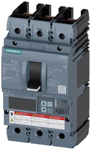 Interruptor automático 3VA6 UL bastidor 250 Clase (3VA6210-7JP31-0AA0)
