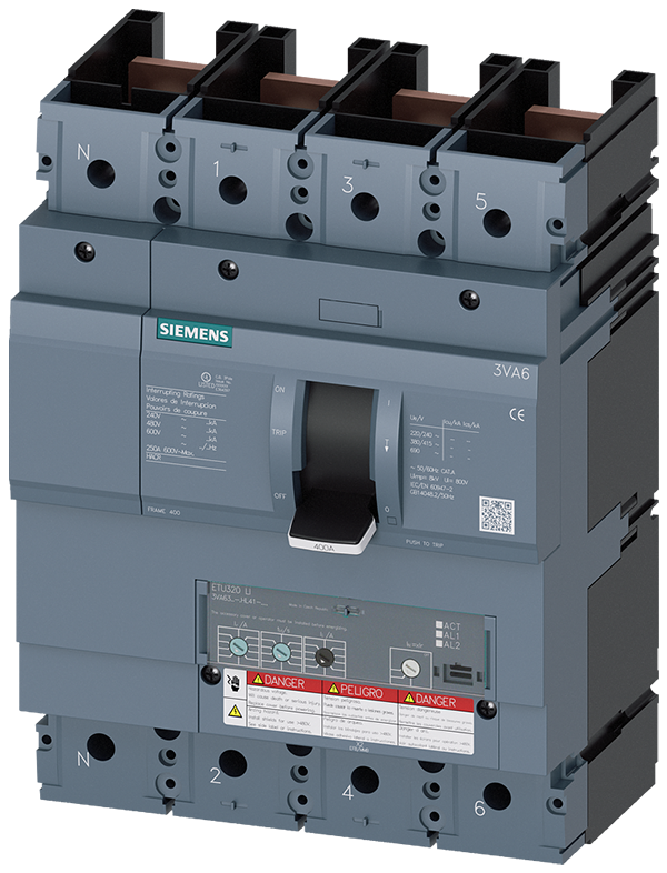 Interruptor automático 3VA6 UL bastidor 400 Clase (3VA6325-5HL41-0AA0)