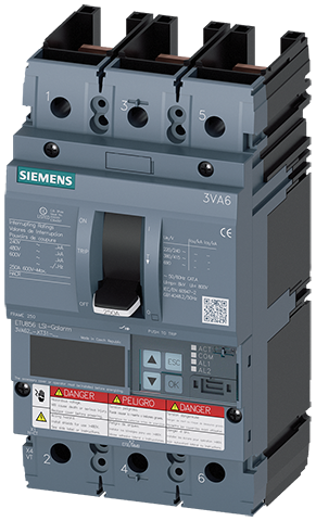 Interruptor automático 3VA6 UL bastidor 250 Clase (3VA6210-7KT31-0AA0)