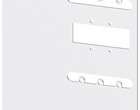 Enclavamiento posterior Montaje placa Accesorio pa (3VA9138-0VK20)