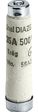 elemento fusible DIAZED 500V lento, TNDZ, E16, 6A (5SA231)