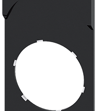 Portaplaquitas, 22 mm, para pulsador doble, rasant (3SU1900-0AK10-0AA0)