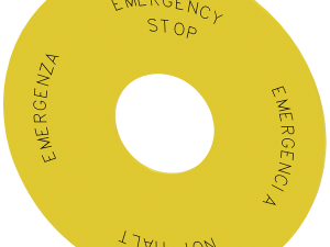 Placa de fondo redonda, para pulsador de seta de P (3SU1900-0BC31-0NB0)