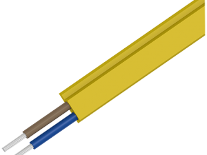Cable AS-i, perfilado amarillo, goma 2 x 1,5 mm2, (3RX9012-0AA00)
