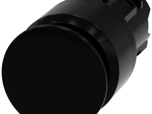 pulsador de seta, 22 mm, redondo, plástico, negro, (3SU1000-1AA10-0AA0)