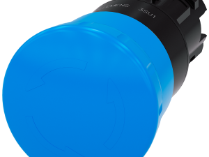 pulsador de seta, 22 mm, redondo, plástico, azul, (3SU1000-1HB50-0AA0)