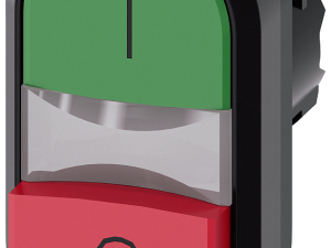 pulsador doble, 22 mm, redondo, plástico, verde: I (3SU1000-3BB42-0AK0)