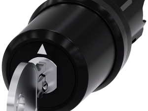 Interruptor de llave CES, 22 mm, redondo, plástico (3SU1000-5BP61-0AA0)