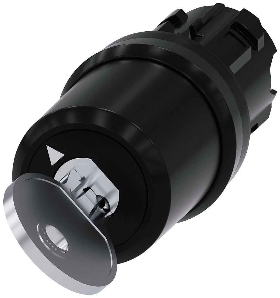 Interruptor de llave BKS, 22 mm, redondo, plástico (3SU1000-5SF01-0AA0)