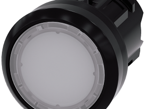 pulsador luminoso, 22 mm, redondo, plástico, blanc (3SU1001-0AA60-0AA0)