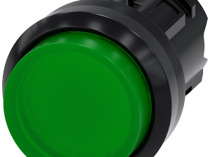 pulsador luminoso, 22 mm, redondo, plástico, verde (3SU1001-0BB40-0AA0)
