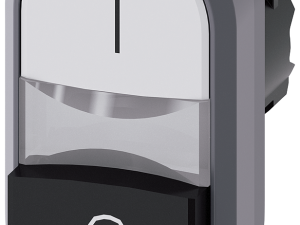 pulsadores dobles iluminado, 22 mm, redondo, plást (3SU1031-3BB61-0AK0)