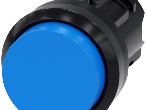 pulsador, 22 mm, redondo, plástico, azul, botón, s (3SU1000-0BB50-0AA0)