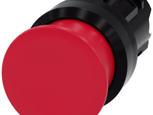 pulsador de seta, 22 mm, redondo, plástico, rojo, (3SU1000-1AD20-0AA0)