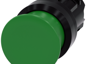 pulsador de seta, 22 mm, redondo, plástico, verde, (3SU1000-1AD40-0AA0)