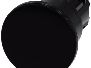 pulsador de seta, 22 mm, redondo, plástico, negro, (3SU1000-1BA10-0AA0)