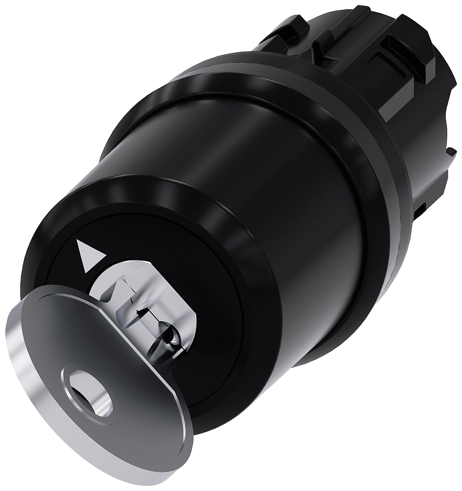 Interruptor de llave CES, 22 mm, redondo, plástico (3SU1000-5BC01-0AA0)