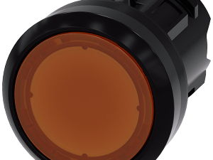pulsador luminoso, 22 mm, redondo, plástico, ámbar (3SU1001-0AB00-0AA0)