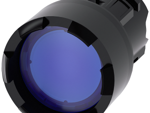pulsador luminoso, 22 mm, redondo, plástico, azul, (3SU1001-0DB50-0AA0)
