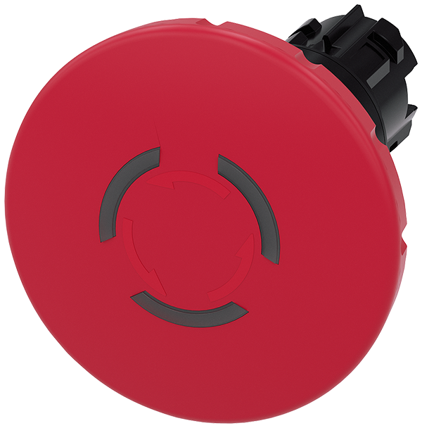 Pulsador de seta de parada de emergencia, iluminab (3SU1001-1JB20-0AA0)