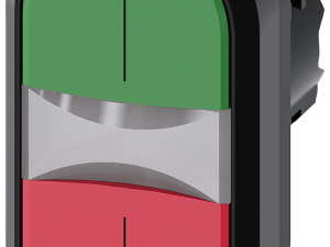 pulsadores dobles iluminado, 22 mm, redondo, plást (3SU1001-3AB42-0AN0)